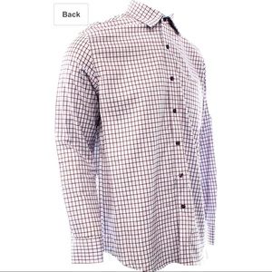 Tasso Elba Berry Windowpane Plaid Mens